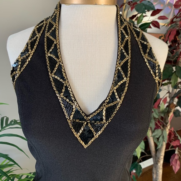 Scala Collection black long dress size 4 - Picture 2 of 5